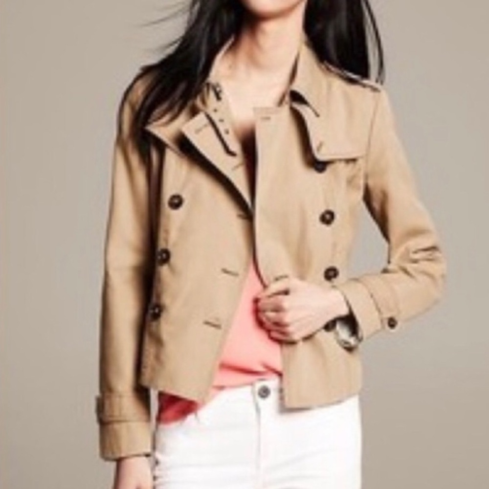 Banana Republic Cropped Trench Coat